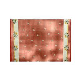 Fata de masa gecor, 100% bumbac, 140x160 cm, cod 7071-4 rosu