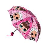 Umbrela manuala pliabila LOL Surprise roz cu imaginea papuselelor lol