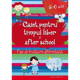 Caiet pentru timpul liber si after school 5-6 ani - valentina iliescu, florentina vasui, editura paralela 45