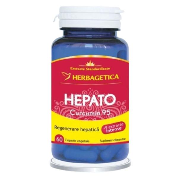 Hepato Curcumin95 - Herbagetica, 60 capsule