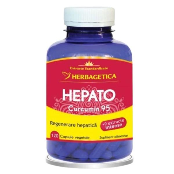 Hepato Curcumin95 - Herbagetica, 120 capsule