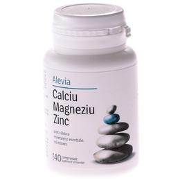 Calciu magneziu zinc alevia, 40 comprimate