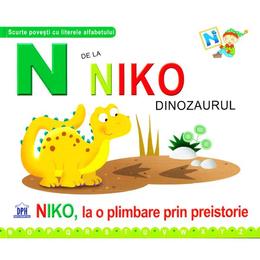N de la Niko, Dinozaurul - Niko, la o plimbare prin preistorie (necartonat), editura Didactica Publishing House