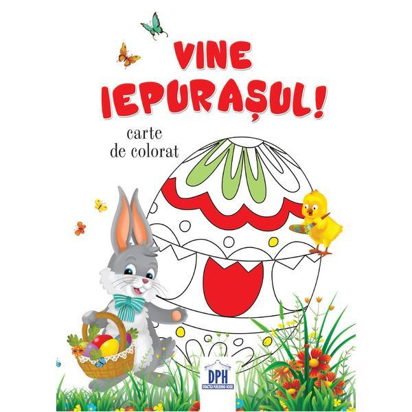 Vine Iepurasul! Carte de colorat, editura Didactica Publishing House