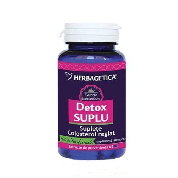 Detox Suplu Herbagetica, 60 capsule