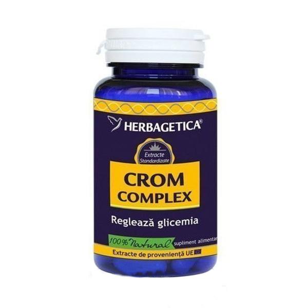 Crom Complex Organic Herbagetica, 30 capsule