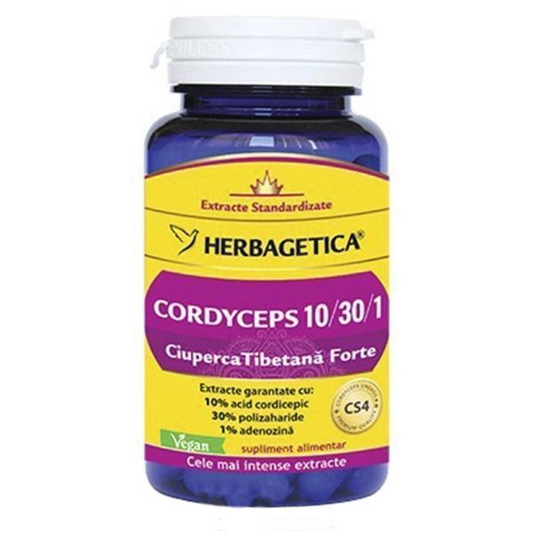 Cordyceps Ciuperca Tibetana Forte Herbagetica, 30 capsule