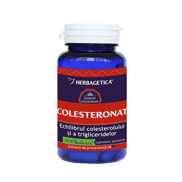 Colesteronat Herbagetica, 30 capsule