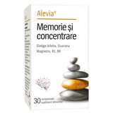 Supliment Alimentar Memorie si Concentrare - Alevia, 30 comprimate