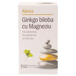 Ginkgo biloba cu magneziu alevia, 60 comprimate