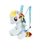Ghiozdan pentru gradinita de plus, My little pony Rainbow Dash, albastru,  27 cm