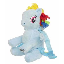 Ghiozdan pentru gradinita de plus, My little pony Rainbow Dash, albastru, 27 cm