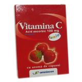 Vitamina C 100mg Capsuni Amniocen, 20 tablete