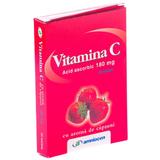 Vitamina C 180 mg cu Aroma de Capsuni - Amniocen, 20 tablete