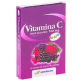Vitamina C 100mg Fructe de Padure Amniocen, 20 tablete