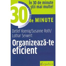 Organizeaza-te eficient in 30 de minute - Detlef Koenig, Susanne Roth, Lothar Seiwert, editura Didactica Publishing House