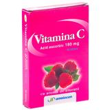 Vitamina C 180mg Zmeura Amniocen, 20 tablete