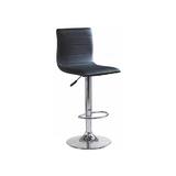 Scaun de bar, piele ecologica HM H21, negru