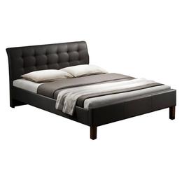 Pat cu somiera 160x200 piele ecologica hm samara, negru
