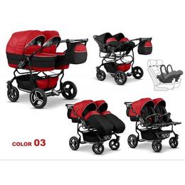 Carucior gemeni 3 in 1 mikado twin t-03 