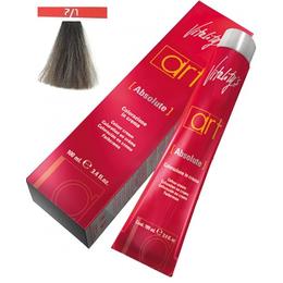 Vopsea crema permanenta - vitality's art absolute colour cream, nuanta 7/1 ash blonde, 100ml