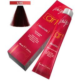 Vopsea crema permanenta - vitality's art absolute colour cream, nuanta 6/65 deep red, 100ml