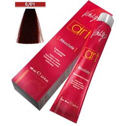 Vopsea crema permanenta - vitality's art absolute colour cream, nuanta 6/64 red glamour, 100ml