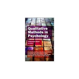Qualitative Methods In Psychology: A Research Guide, editura Open University Press