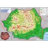 Harta fizica a Romaniei + Harta administrativa a Romaniei 1:3.200.000 (pliata), editura Carta Atlas