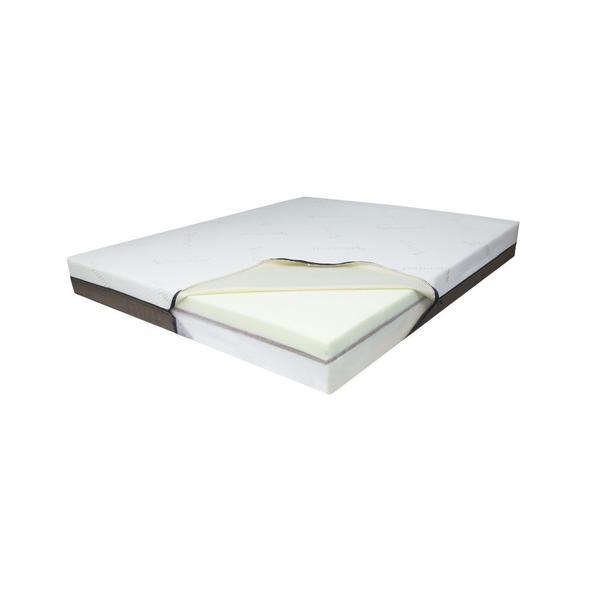 Saltea de pat ortopedica memory 7 cm hd, bio cocos, bio bambus, 14+2+7, 140x190