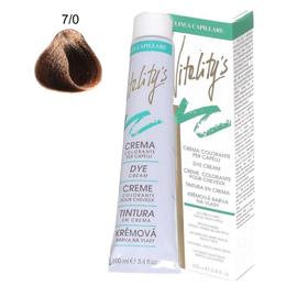 Crema coloranta permanenta - vitality's linea capillare dye cream, nuanta 7/0 blond, 100ml