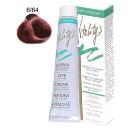 Crema coloranta permanenta - vitality's linea capillare dye cream, nuanta 6/64 dark blond red copper, 100ml