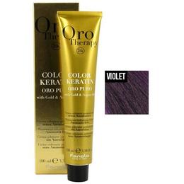 Vopsea Permanenta fara Amoniac Fanola Oro Therapy Color Keratin Violet - Corector Violet, 100ml