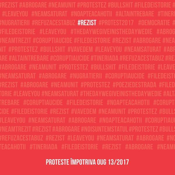 #rezist. Proteste impotriva OUG 13 din 2017, editura Curtea Veche