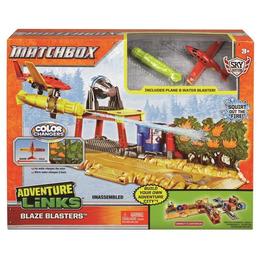 Set de joaca avion Mattel Matchbox cu tun pentru stins incedii si pista