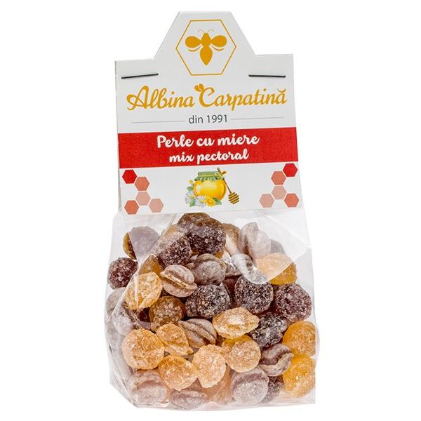 Perle cu Miere Mix Pectoral Albina Carpatina, Apicola Pastoral Georgescu, 100g