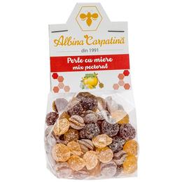 Perle cu miere mix pectoral albina carpatina, apicola pastoral georgescu, 100g