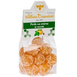 Perle cu miere si menta albina carpatina, apicola pastoral georgescu, 100g