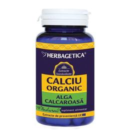 Calciu Organic Herbagetica, 60 capsule