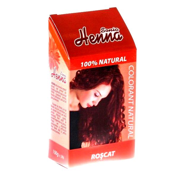 Colorant Natural Henna Sonia, Roscat, 100 g esteto.ro