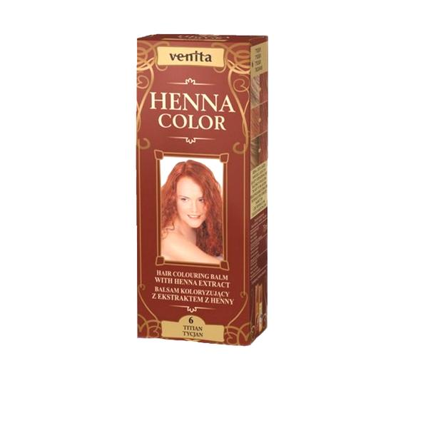 Balsam Colorant cu Extract de Henna Henna Sonia, Nr.6 Rosu Titan, 75 ml poza