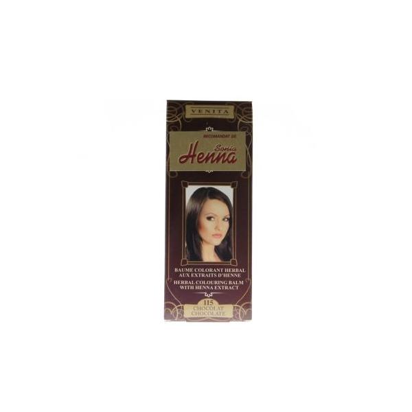 Balsam Colorant cu Extract de Henna Henna Sonia, Nr.115 Ciocolatiu 75 ml esteto.ro