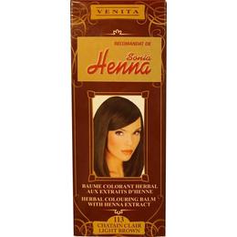 Balsam Colorant cu Extract de Henna Henna Sonia, Nr.113 Saten Deschis 75 ml