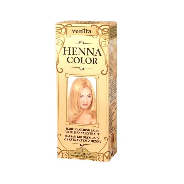 Balsam Colorant cu Extract de Henna Henna Sonia, Nr.1 Blond Auriu 75 ml esteto.ro