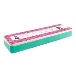 Penar din plastic cu rigla gorjuss cityscape - rosebud, 6.5 x 21 x 2.5 cm
