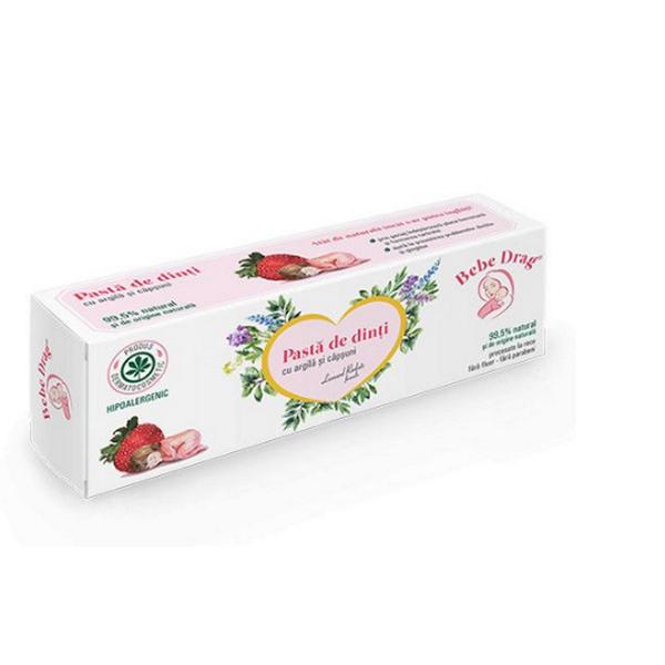 Pasta de Dinti Argila si Capsuni Bebe Drag, 500 ml