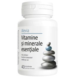 Vitamine si minerale esentiale alevia, 40 comprimate