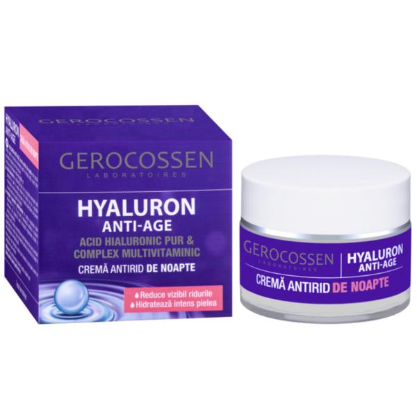 Crema Antirid de Noapte Hyaluron Anti-Age Gerocossen, 50 ml esteto.ro imagine noua