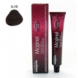 Vopsea permanenta l'oreal professionnel majirel ionene g incell nr. 4,15 saten cenusiu acaju