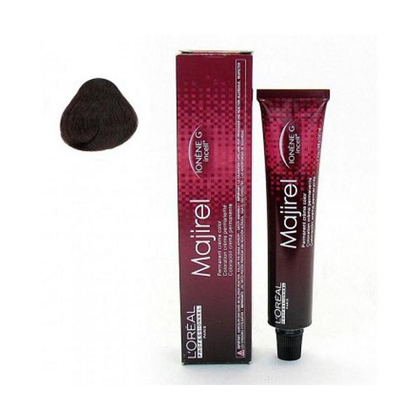 Vopsea permanenta L'Oreal Professionnel Majirel Ionene G incell nr. 4,15 saten cenusiu acaju 415 imagine